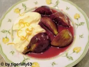 Rotweinfeigen mit Orangencreme - Rezept