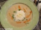 Meerrettichsuppe mit Lachsstreifen - Rezept