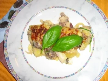 Gulasch mit Gnocchi gratiniert - Rezept - Bild Nr. 2