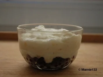 Vanillepudding mit Blaubeeren - Rezept