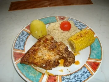 Gebratenes Schweinskotlett mit Paprika & Thymian - Rezept