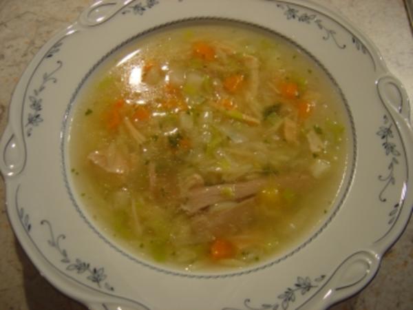 Hühnersuppe.... ratz-fatz, gluten- und laktosefrei... mit Bildern ...