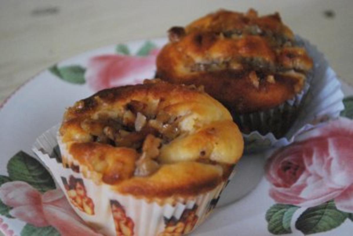 Muffins mit Walnusskruste - Rezept