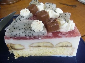 Torte: Drachenfrucht-Quarksahnetorte - Rezept - Bild Nr. 2