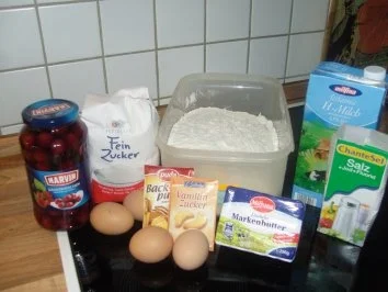 Versunkener Kirschkuchen - Rezept