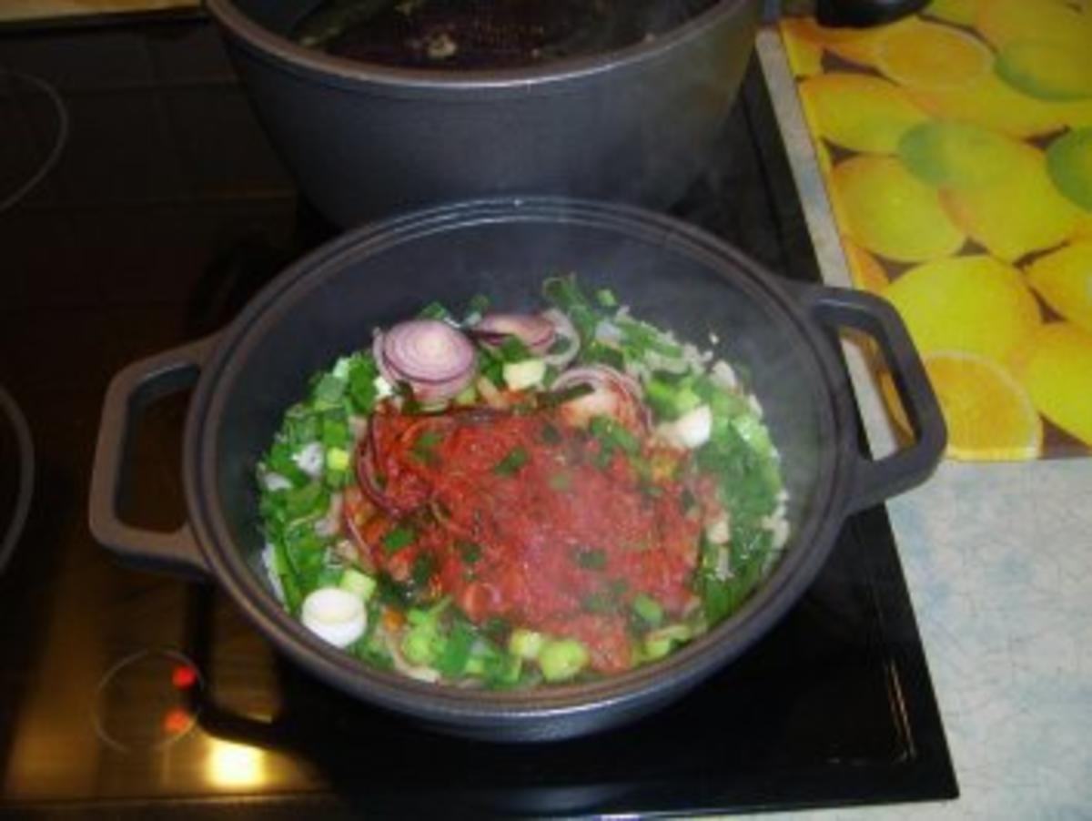 Nam Pla Suppe an Rotkohlbrühe mit Thunfisch - Rezept - Bild Nr. 6
