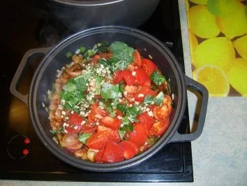 Rezept: Nam Pla Suppe an Rotkohlbrühe mit Thunfisch Bild Nr. 7 Nam Pla Suppe an Rotkohlbrühe mit Thunfisch - Rezept - Bild Nr. 7