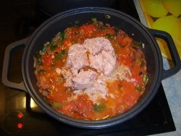 Rezept: Nam Pla Suppe an Rotkohlbrühe mit Thunfisch Bild Nr. 8 Nam Pla Suppe an Rotkohlbrühe mit Thunfisch - Rezept - Bild Nr. 8