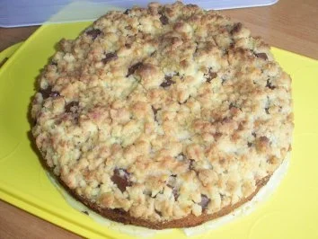 Apfel-Nougat-Kuchen mit Streuseln - Rezept