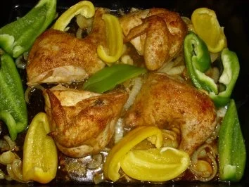 Rezept: Paprika-Knoblauch-Hähnchen Bild Nr. 2 Paprika-Knoblauch-Hähnchen - Rezept - Bild Nr. 2