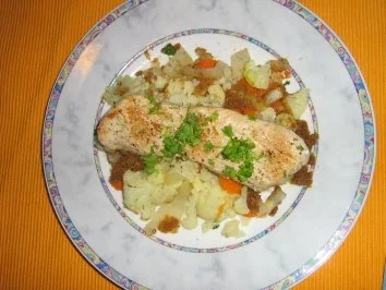 Pute im Gemüsebett - Rezept