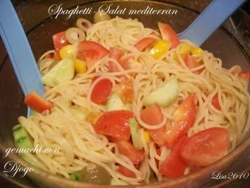 Rezept: Spaghetti-Salat mediterran Bild Nr. 6 Spaghetti-Salat mediterran - Rezept - Bild Nr. 6