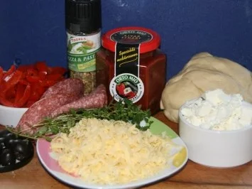 Italienische Salamipizza - Rezept - Bild Nr. 2