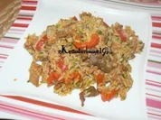 Ganz schnelle bunte Gyrospfanne - Rezept