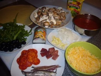 Rezept: Kikis Pizza Rucola Bild Nr. 5 Kikis Pizza Rucola - Rezept - Bild Nr. 5