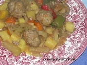 Kunterbunte Gemüsepfanne mit Hackbällchen - Rezept - Bild Nr. 2