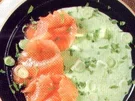 antipasti puree di piselli e salmone - Rezept
