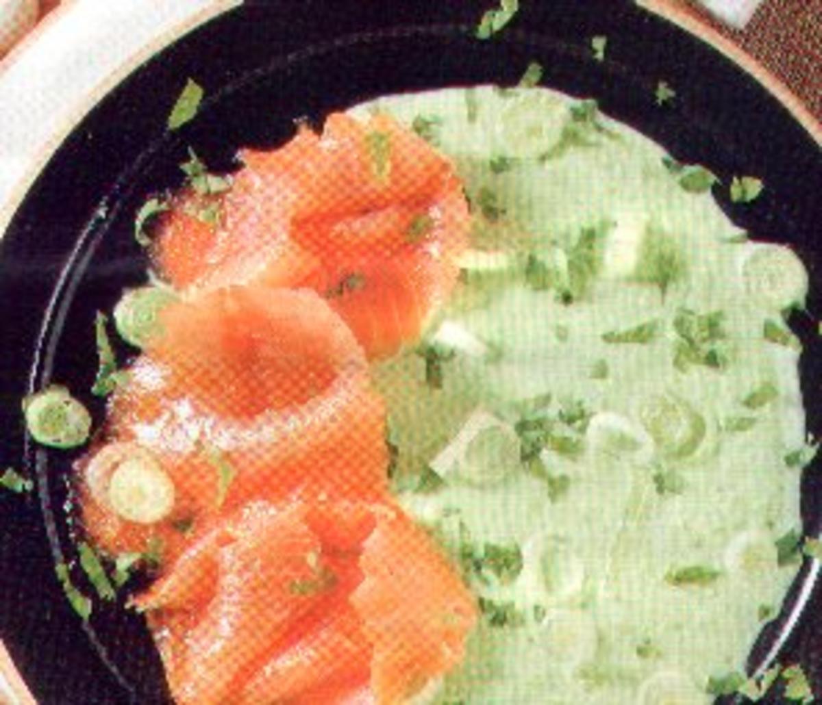 antipasti puree di piselli e salmone - Rezept von itala