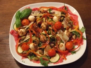 Carpaccio wie immer??? , quatsch dachte ich, heute mal was ganz anderes.................... - Rezept