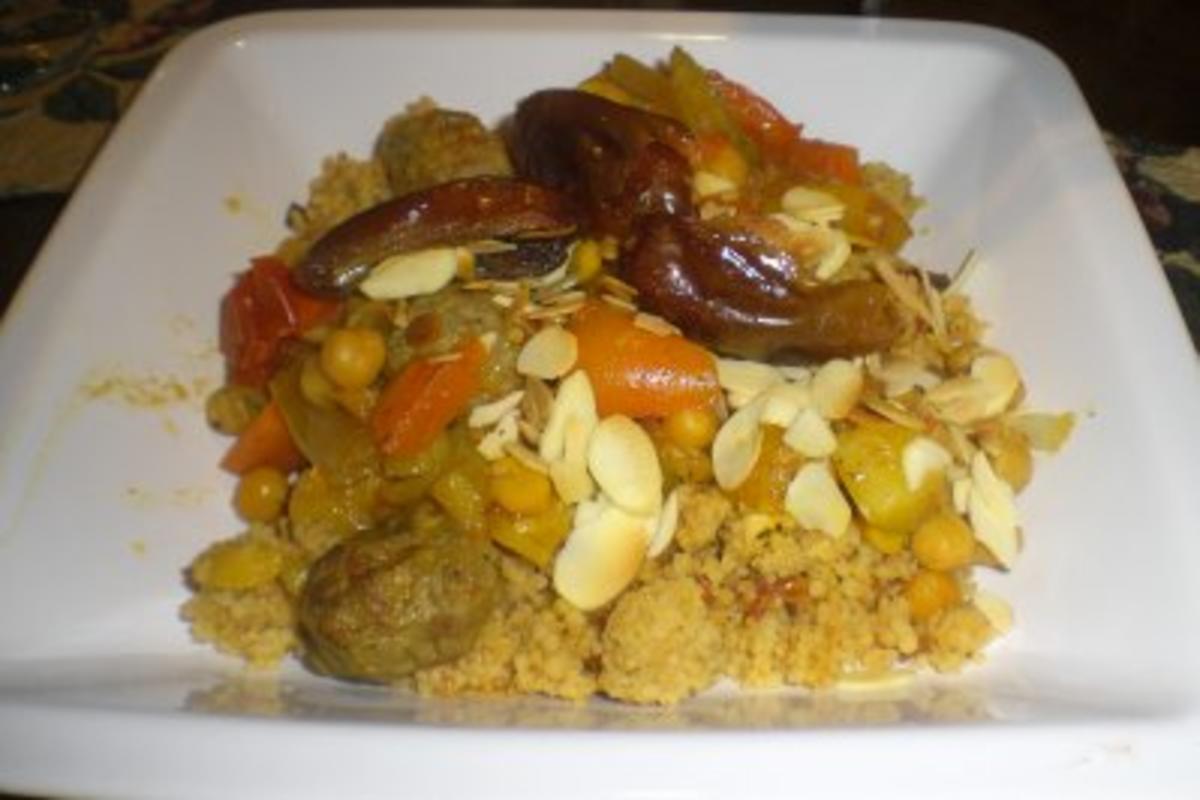 Couscous mit Gemüse und Lammklößchen - Rezept - Bild Nr. 3