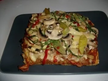 Bunte Pizza - Rezept