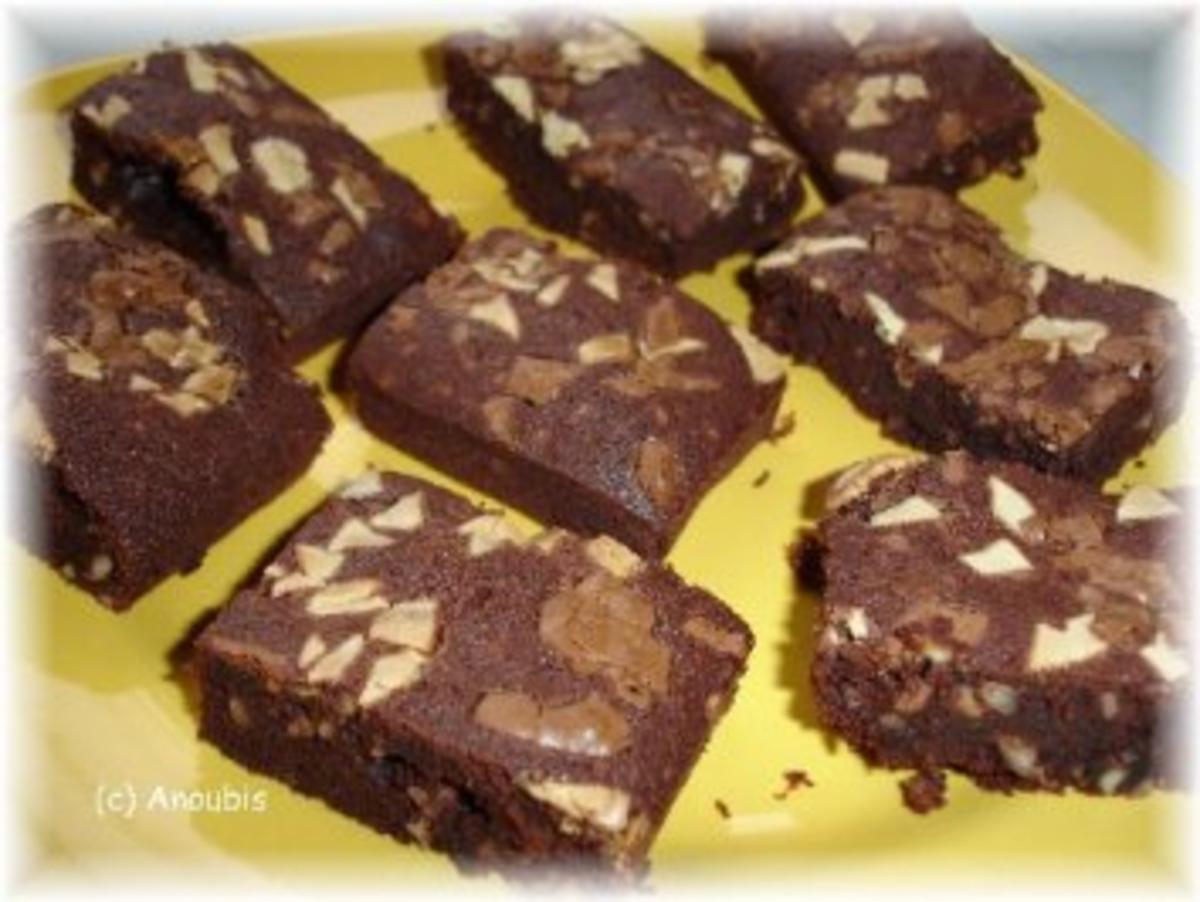 Kuchen/Gebäck - Brownies mit Rum und Mandeln - Rezept - kochbar.de