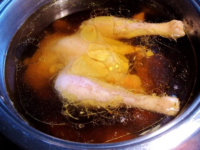 Gemüsesuppe aus Hühnerbrühe .... - Rezept - Bild Nr. 3