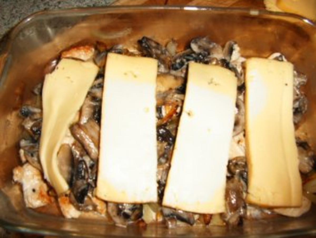 Puten-Champignons-Käse-Pfanne - Rezept - Bild Nr. 11