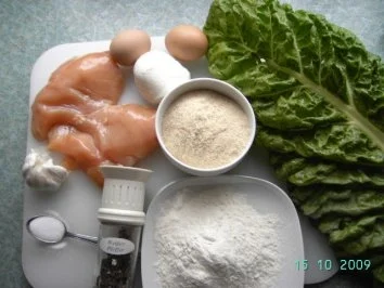 Rezept: Hühnerschnitzel gefüllt mit Mangold und Mozzarella Bild Nr. 2 Hühnerschnitzel gefüllt mit Mangold und Mozzarella - Rezept - Bild Nr. 2