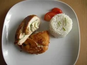 Hühnerschnitzel gefüllt mit Mangold und Mozzarella - Rezept