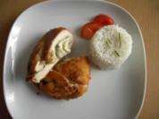 Hühnerschnitzel gefüllt mit Mangold und Mozzarella - Rezept