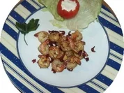 Gebratene Knoblauchgambas - Rezept