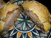 Rezept: Kotellett im Hefeteig mit Sesamkruste Kotellett im Hefeteig mit Sesamkruste - Rezept