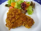 Rezept: Putenschnitzel mit Cornflakes-Panade Putenschnitzel mit Cornflakes-Panade - Rezept