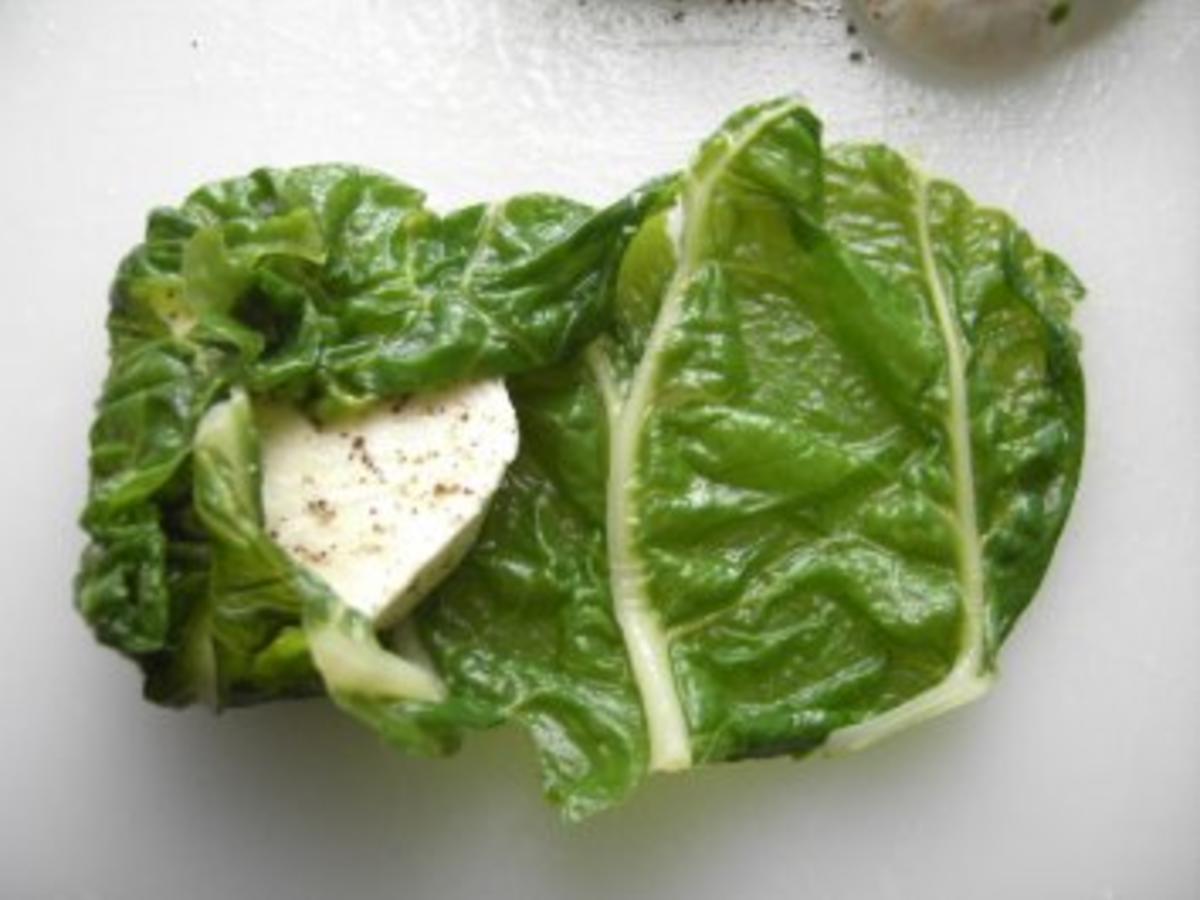 Mangold Mozzarella Päckchen - einfach - 444 kcal/100g