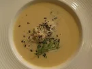 Kartoffel-Sesamsuppe mit marinierten Krabben - Rezept