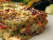 Rezept: Gemüseomlett in geröstetem Mehrkornbrot Gemüseomlett in geröstetem Mehrkornbrot - Rezept