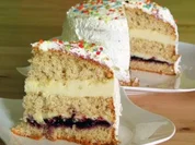 Vanille Kokoscreme Torte - Rezept