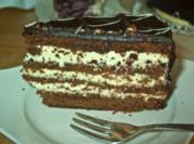 Schoko Vanille Creme Torte - Rezept
