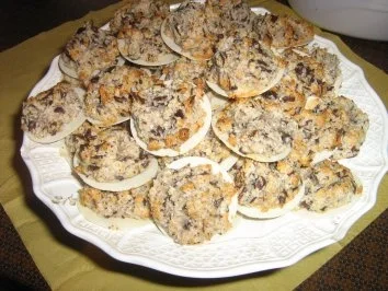 Kokos-Haselnuss-Makronen mit Schoko - Rezept - Bild Nr. 5