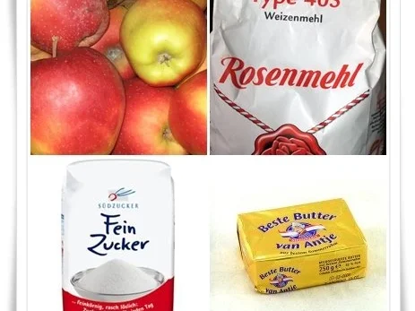 Apfel-Kuchen mit Guss - Rezept