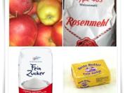 Apfel-Kuchen mit Guss - Rezept