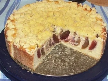 Zwetschgenkuchen mit Mascarpone und Streusel - Rezept - Bild Nr. 2