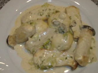 Pilzragout mit Kartoffelknödel - Rezept