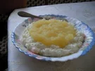 Milchreis mit selbst gemachtem Apfelmus - Rezept