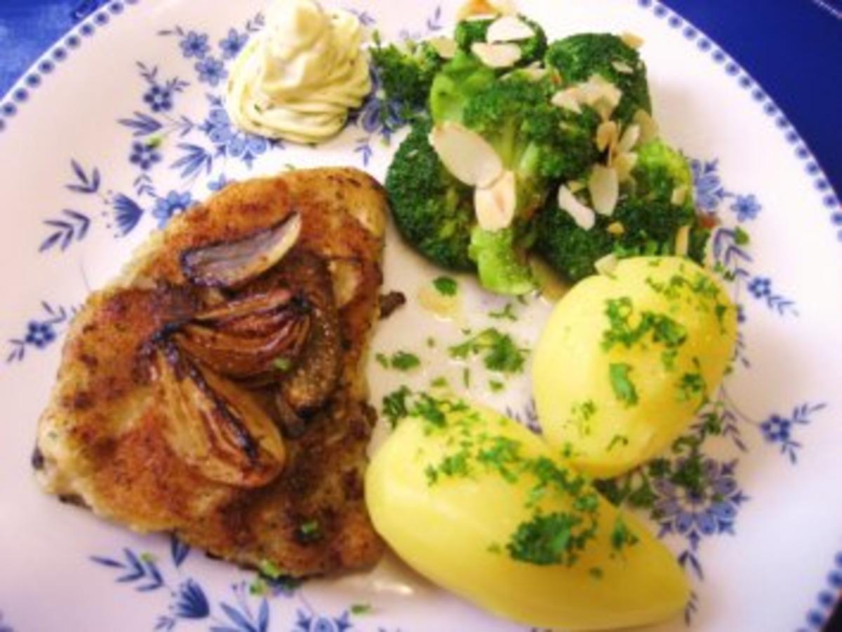 Seelachsfilet mit Mandel-Broccoli und Petersilienkartoffeln... - Rezept - Bild Nr. 2