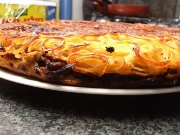 Spaghettini - Hackfleisch - Torte - Rezept - Bild Nr. 3