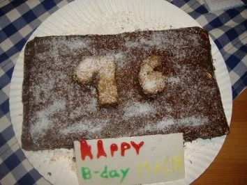 Rezept: Brownie Geburtstagskuchen Brownie Geburtstagskuchen - Rezept