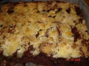 Birnenschokoladen Streuselkuchen - Rezept