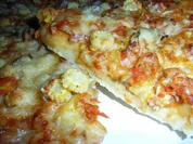 Pizza "Red Point whit yollew Points" - Rezept